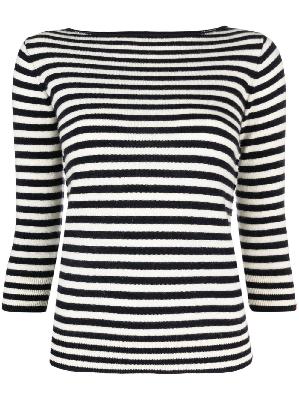 Extreme Cashmere - Blue N°92 Sweet Striped Cashmere Sweater