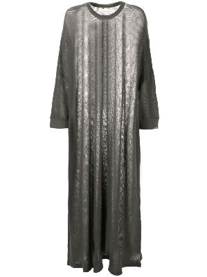 Extreme Cashmere - Grey N°275 Spook Mesh Knitted Maxi Dress