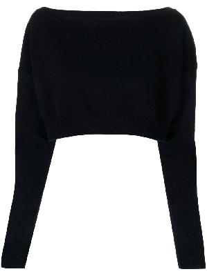 Extreme Cashmere - Blue N°279 Belly Knitted Top