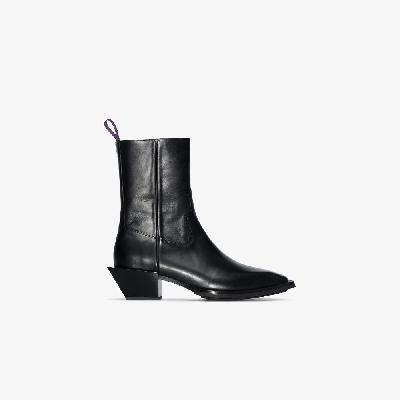 Eytys - Black Luciano Leather Western Boots