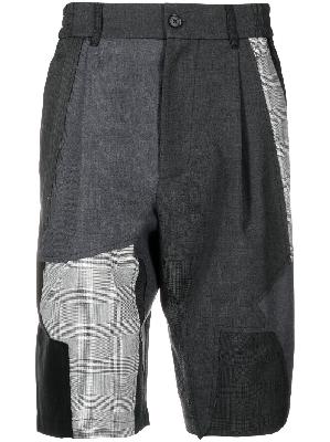 Feng Chen Wang - Grey Patchwork Shorts