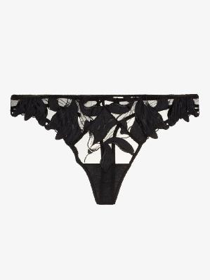 Fleur Du Mal - Lily Embroidered Hipster Thong
