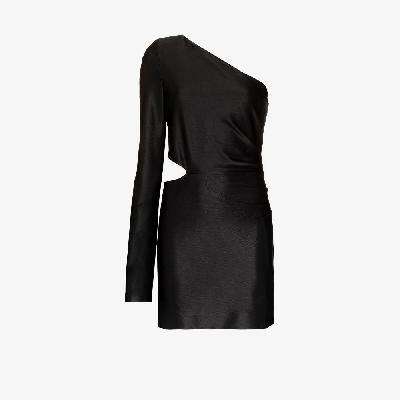 GAUGE81 - Black Namoul Asymmetric Mini Dress