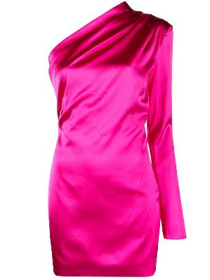 GAUGE81 - Pink Charras One-Shoulder Mini Dress