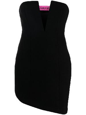 GAUGE81 - Black Asan V-Neck Asymmetric Dress