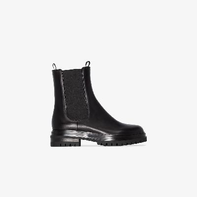 Gianvito Rossi - Black Chester Leather Chelsea Boots