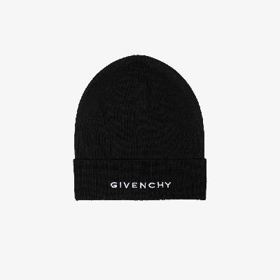 Givenchy - Black 4G Wool Beanie Hat