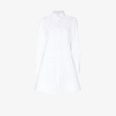 Givenchy - X Josh Smith Broderie Anglaise-Panel Structured Shirt Dress