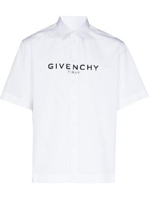 Givenchy - White Logo Print Cotton Shirt