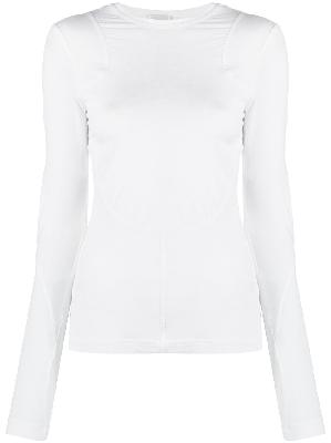 Givenchy - White Cut-Out Long Sleeve T-Shirt