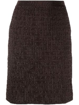 Givenchy - Brown 4G Monogram Skirt