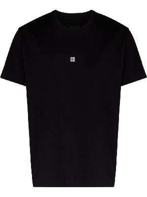 Givenchy - Black 4G Embroidered T-Shirt