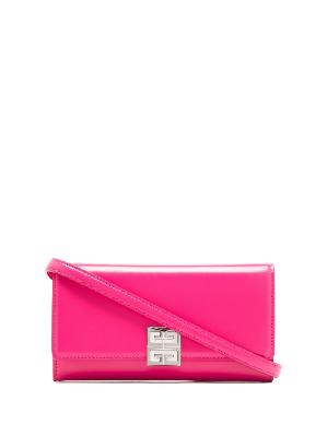 Givenchy - Pink 4G Emblem Leather Chain Wallet