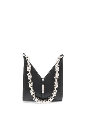 Givenchy - Black Cut-Out Leather Chain Wallet