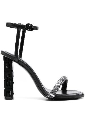 Givenchy - Black G Cube 120 Leather Sandals