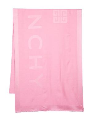 Givenchy - Pink 4G Jacquard Scarf