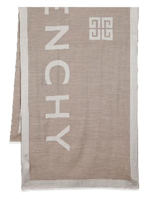 Givenchy - Neutral 4G Jacquard Scarf