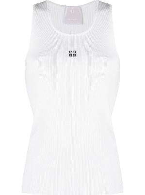 Givenchy - White 4G Logo Embroidery Tank Top