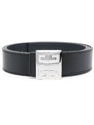 Givenchy - Black 4G Buckle Reversible Leather Belt