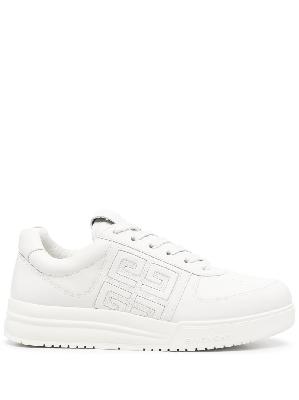 Givenchy - White G4 Leather Low Top Sneakers
