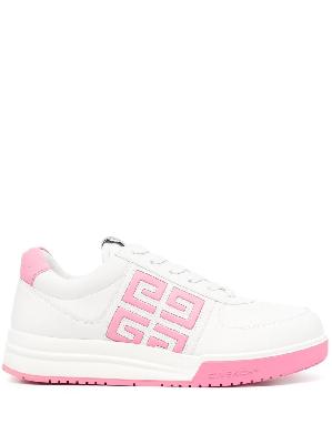 Givenchy - White 4G Leather Low Top Sneakers