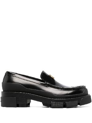 Givenchy - Black Terra Chunky Leather Loafers