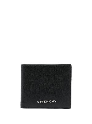 Givenchy - Black Grained Bi-Fold Leather Wallet