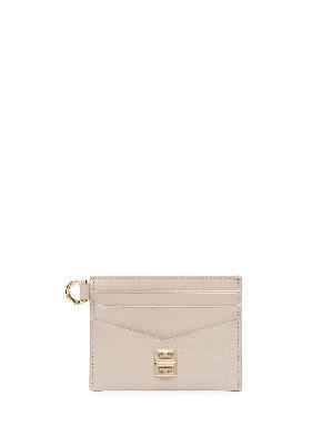 Givenchy - Neutral 4G Leather Card Holder