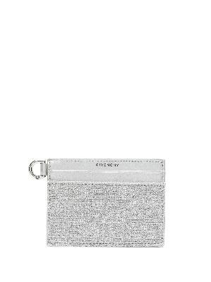Givenchy - Silver Metallic 4G Monogram Cardholder