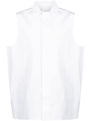 Givenchy - White Longline Sleeveless Shirt