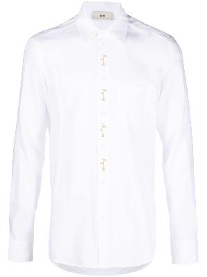 GmbH - White Rose Appliqué Shirt
