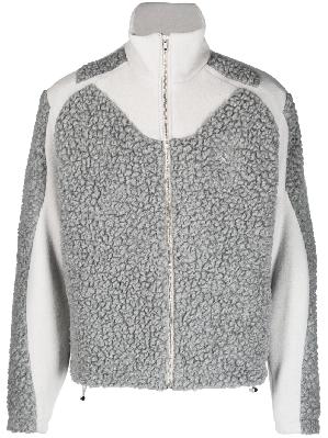 GmbH - Grey Zip-Up Fleece Sweatshirt