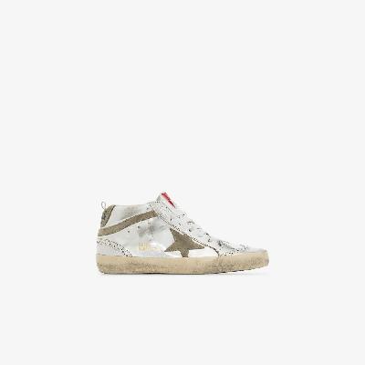 Golden Goose - Silver Mid-Star Leather Sneakers