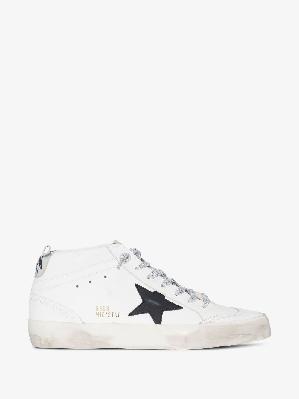 Golden Goose - White Mid-Star Leather Sneakers