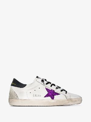 Golden Goose - White Super-Star Leather Sneakers
