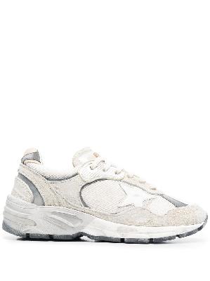 Golden Goose - White Dad-Star Suede Sneakers