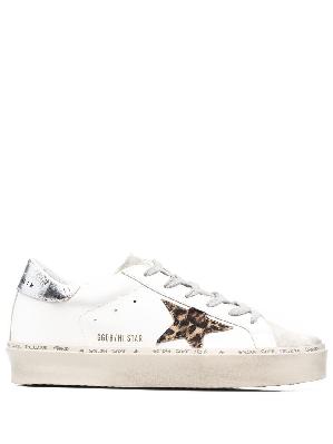 Golden Goose - White Hi Star Lace-Up Sneakers