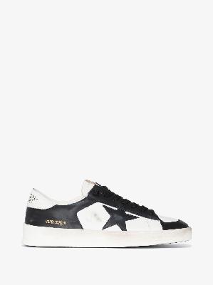Golden Goose - Black And White Stardan Low Top Leather Sneakers