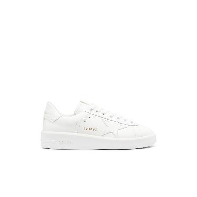 Golden Goose - White Purestar Leather Sneakers