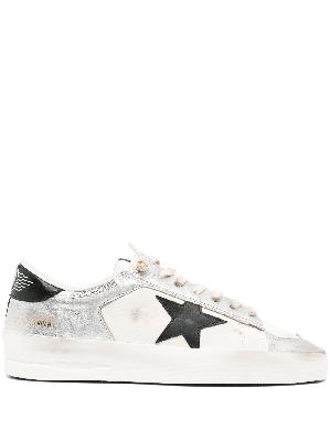 Golden Goose - White Stardan Leather Low-Top Sneakers