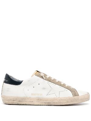 Golden Goose - White Super-Star Low-Top Leather Sneakers