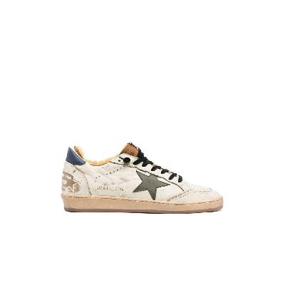 Golden Goose - White Ball Star Low-Top Sneakers
