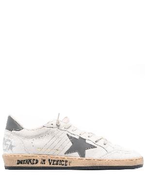 Golden Goose - White Ball Star Leather Sneakers