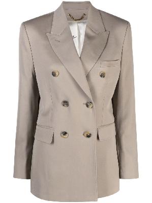 Golden Goose - Neutral Double-Breasted Wool Blazer