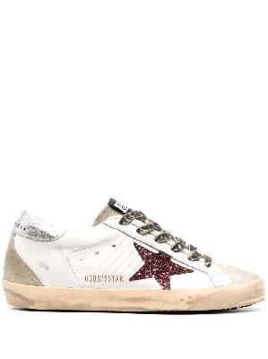 Golden Goose - White Super-Star Leather Sneakers