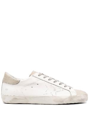 Golden Goose - White Superstar Leather Sneakers