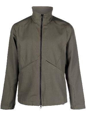 GR10K - Green Wool Zip-Up Jacket
