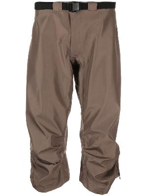 GR10K - Brown Cut Arc Shorts