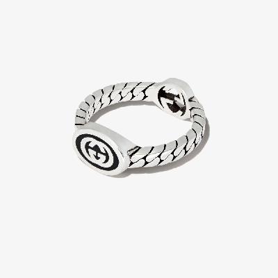 Gucci - Sterling Silver Interlocking G Chain Ring