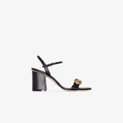 Gucci - Black GG Marmont 75 Leather Sandals